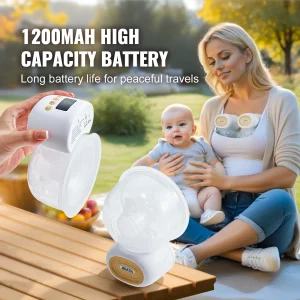 VEVOR Breast Pump Wearable Electric Hands Free Breast Pump Ultra-Quiet Rechargeable Portable Breastfeeding Pump with LED Display
