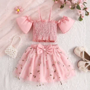 Trendy Clothes for Teen Girls Toddlers Girls Fashion Casual Clothes Skirts Camisole Tops Kids Baby Girl Clothes 6 Months Summer