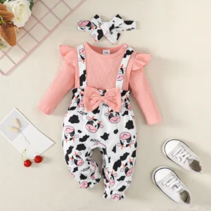 Newborn Girls Romper Clothes For Baby Clothes Autumn Kids Toddler Girls Climbing Clothes Jumpsuits Baby Girl Clothes