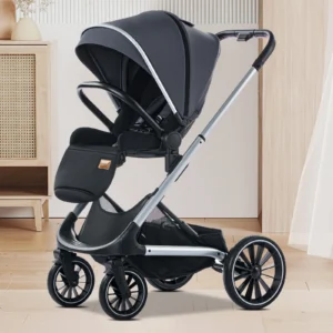 Baby Stroller Reversible Seat,Newborn Stroller with Bassinet Mode,Luxury Foldable Baby Carriage,Toddler Stroller,Infant Pram