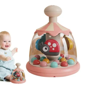Spin Toys For Babies Carousel Colorful Push And Spin Toy Interactive Learning And Development With Sound Toy Improve Hand