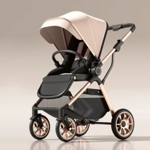 Baby Stroller Can Sit and Lie Down Lightweight Travel Single-handed Folding Two-way Push High Landscape Newborn Stroller