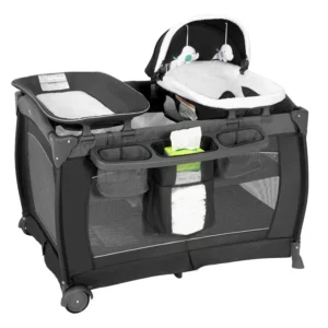 Baby & Toddler, Bassinet, Mattress, Changing Table for Newborn Playard Deluxe Nursery Center, Foldable Playpen